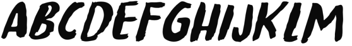 Fat Inker Italic Font UPPERCASE