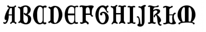Faust Text Font UPPERCASE
