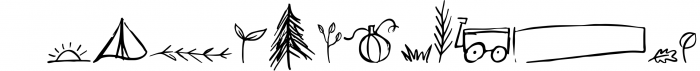 Fall Harvest - A Handwritten Script Font with extras! Font UPPERCASE