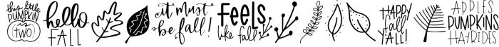Fall Phrases Symbols Font Font UPPERCASE