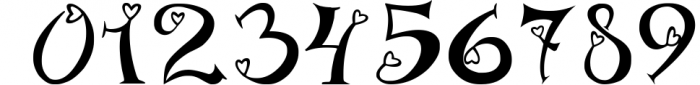 Family fonts with hearts 3 Font OTHER CHARS