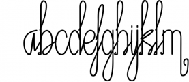 Fantasia Monoline Calligraphy And Bonus 1 Font LOWERCASE