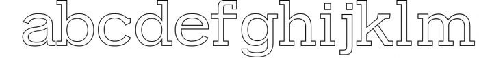 Farhan Slab Serif 5 Font Pack 4 Font LOWERCASE