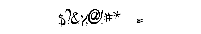 FARSI_INSPIRED Font OTHER CHARS