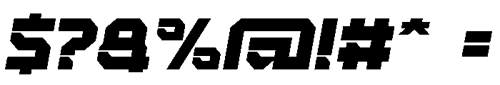 FASTLANE Font OTHER CHARS