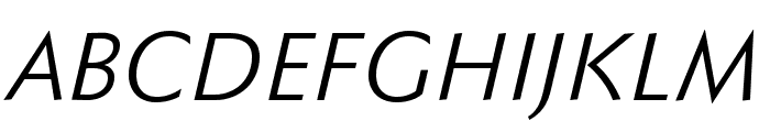 Faber Sans Std 56 Normal Kursiv Font UPPERCASE