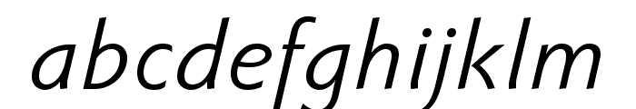 Faber Sans Std 56 Normal Kursiv Font LOWERCASE
