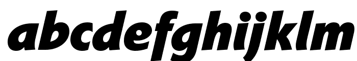 Faber Sans Std 96 Fett Kursiv Font LOWERCASE