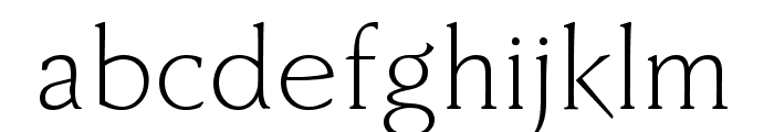 Faber Serif Reduced 45 Leicht Font LOWERCASE
