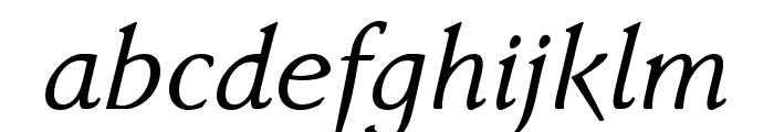 Faber Serif Reduced 56 Kursiv Font LOWERCASE
