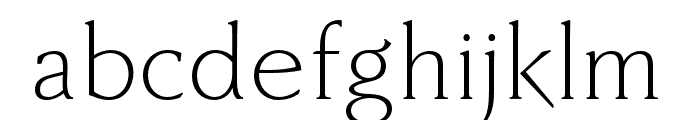 FaberSerifReduced-45Leicht Font LOWERCASE