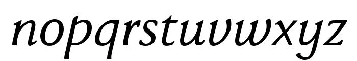 FaberSerifReduced-56Kursiv Font LOWERCASE