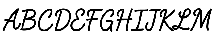FabfeltScript Bold Regular Font UPPERCASE
