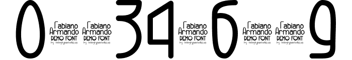 Fabiano Armando Medium Font OTHER CHARS