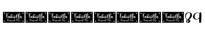 Fabiolla - Personal Use Font OTHER CHARS