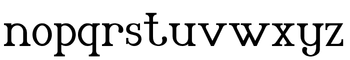 Fabious Font LOWERCASE
