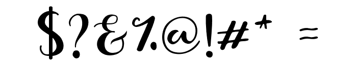 FabithaScript Font OTHER CHARS