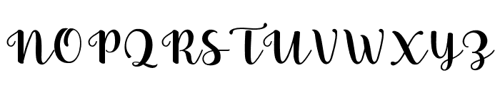 FabithaScript Font UPPERCASE