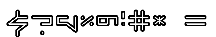 Fabricate-Inline Font OTHER CHARS