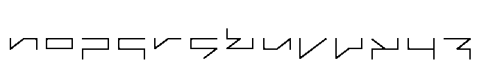 Fabricate-Thin Font LOWERCASE