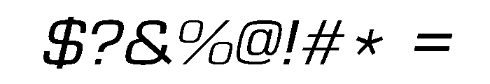 Fabula Valhalla Italic Font OTHER CHARS
