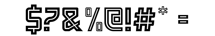 Fagrak Inline Font OTHER CHARS