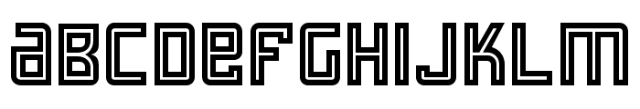 Fagrak Inline Font LOWERCASE