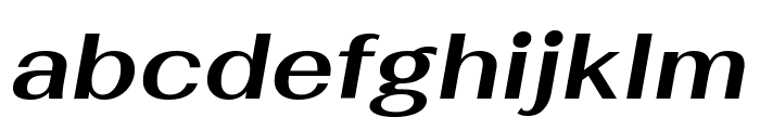 Fahkwang Bold Italic Font LOWERCASE