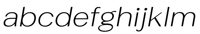 Fahkwang ExtraLight Italic Font LOWERCASE