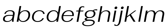 Fahkwang Light Italic Font LOWERCASE