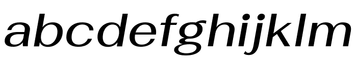Fahkwang Medium Italic Font LOWERCASE