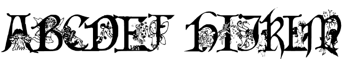 Fairies Revealed Font UPPERCASE