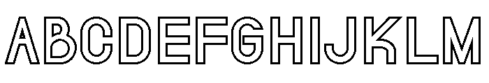 Fairry E Demo Serif Outline Font UPPERCASE