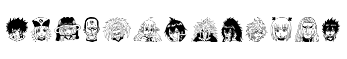 Fairy Tail Image Bold Font LOWERCASE