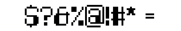 Fake Data 70 Piksel Medium Font OTHER CHARS
