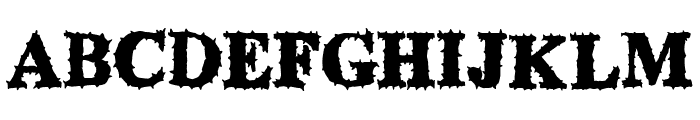 Fake Godness Font UPPERCASE