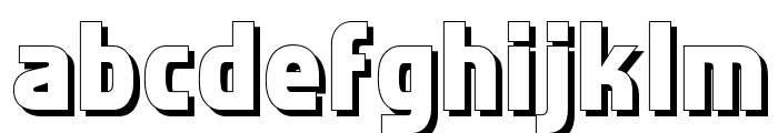 Faktos Shadow Font LOWERCASE