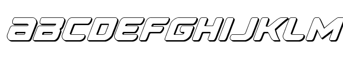 Falcon Punch 3D Font LOWERCASE