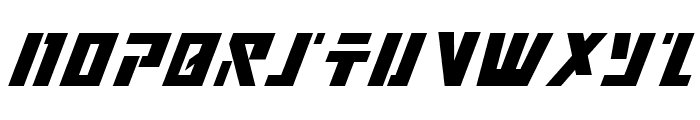 Falconhead Condensed Italic Font UPPERCASE
