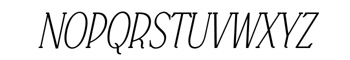 Falkin Serif Italic PERSONAL Font UPPERCASE