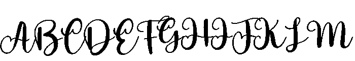 Fall Font UPPERCASE