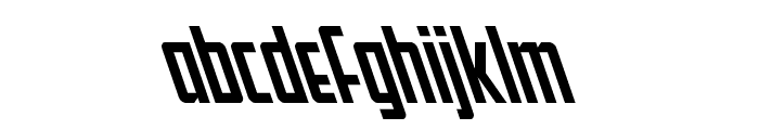Falzon Super-Leftalic Font LOWERCASE