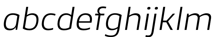 Famiar PERSONAL USE ONLY Light Italic Font LOWERCASE
