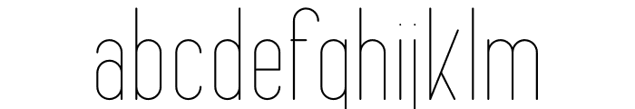 FancyRounded Light Font LOWERCASE