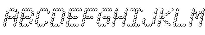Fanfare Ticker 3D Italic Font UPPERCASE