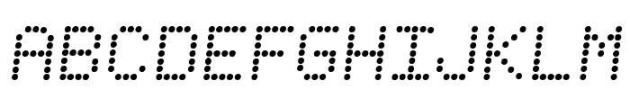 Fanfare Ticker Semi-Italic Font UPPERCASE
