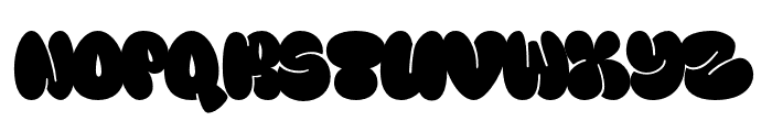 Fanky Bubble Graffiti Font LOWERCASE