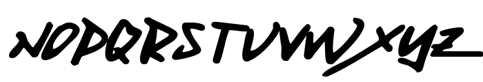 Fantom Expanded Italic Font LOWERCASE