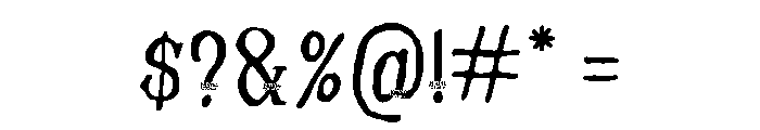 Fantores Regular Font OTHER CHARS