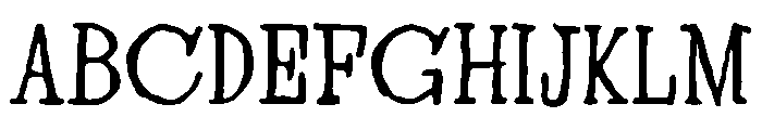 Fantores Regular Font UPPERCASE
